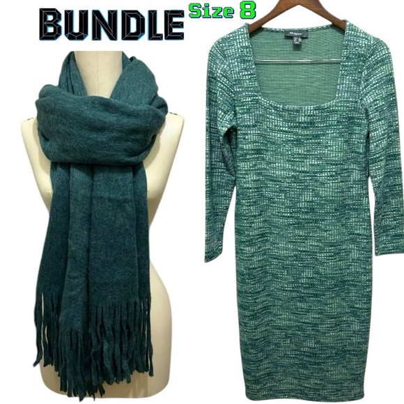 Primark Dresses & Skirts - NWOT | Bundle Primark | Women’s Green Knit Dress (Sz 8) &
